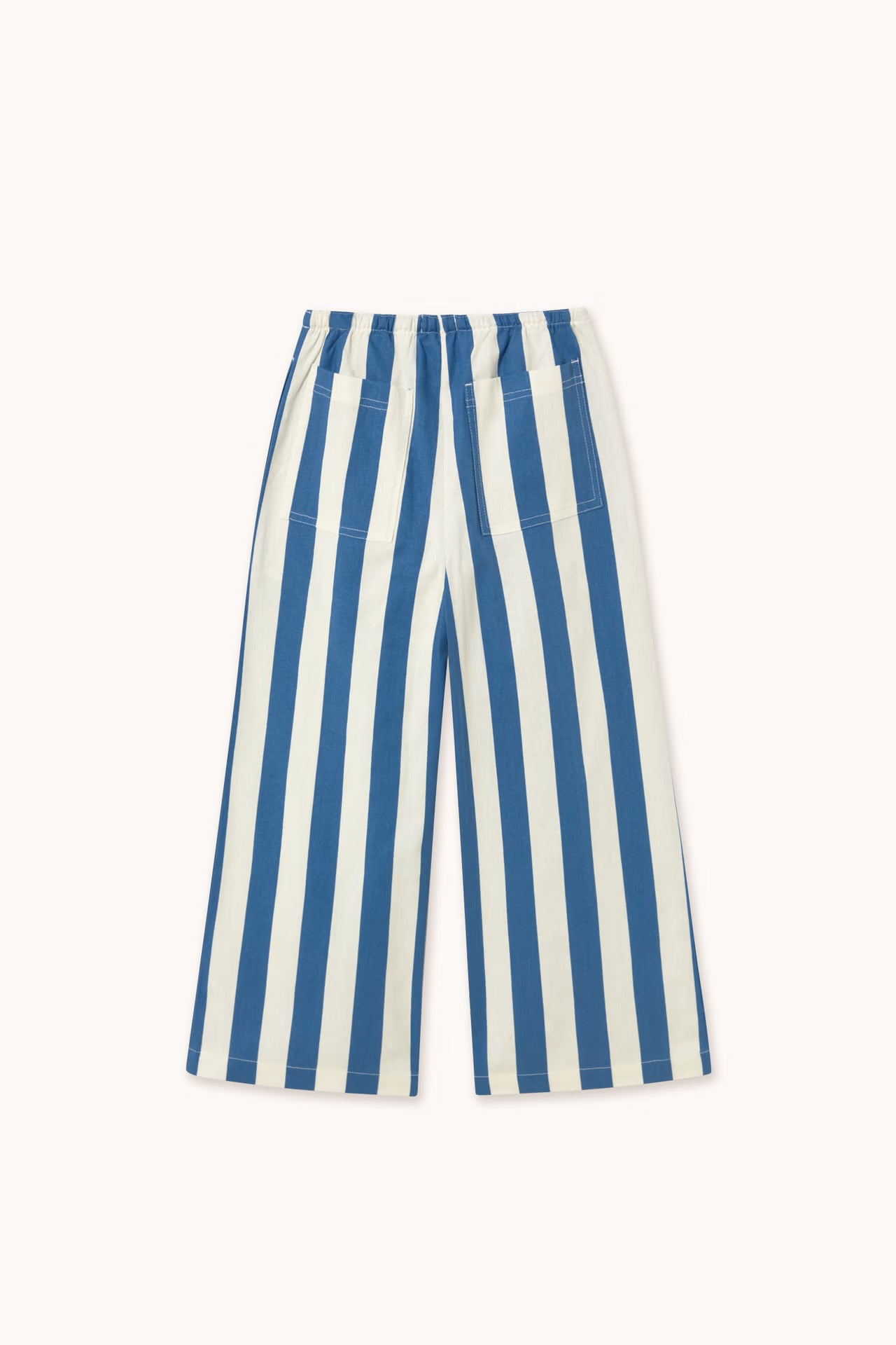 Pantalon à Rayures Bleu Marine Clair
