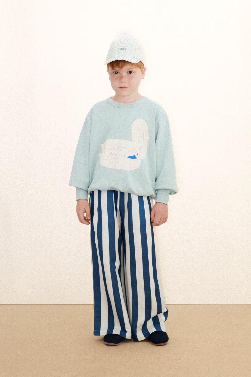 Light Navy Blue Striped Trousers