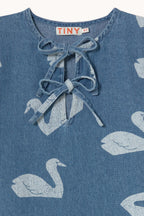 Robe denim à Grands Cygnes