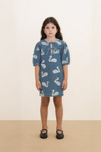 Robe denim à Grands Cygnes