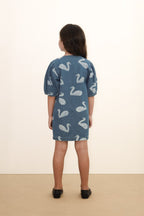Robe denim à Grands Cygnes