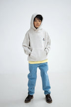 Sweat à Capuche Gris Clair