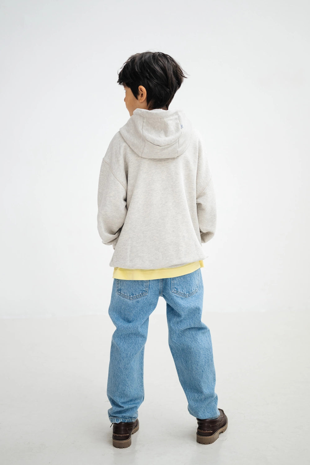 Sweat à Capuche Gris Clair