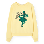 Soft Yellow Shark Kid Sweatshirt
