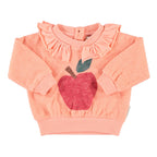 Sweat Bébé Rose Motif Pomme