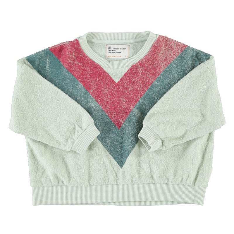 Mint Triangle Print Sweatshirt