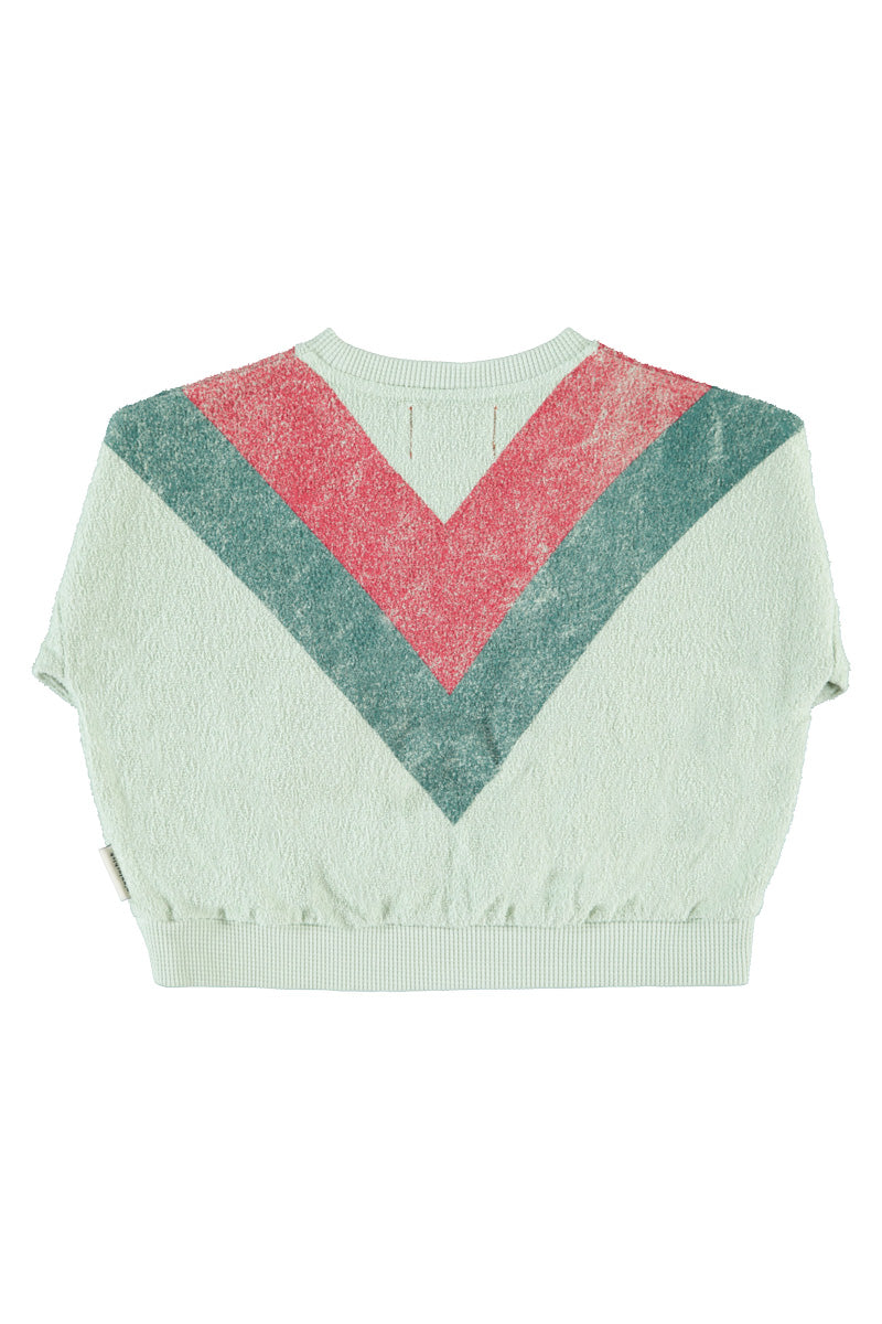 Mint Triangle Print Sweatshirt