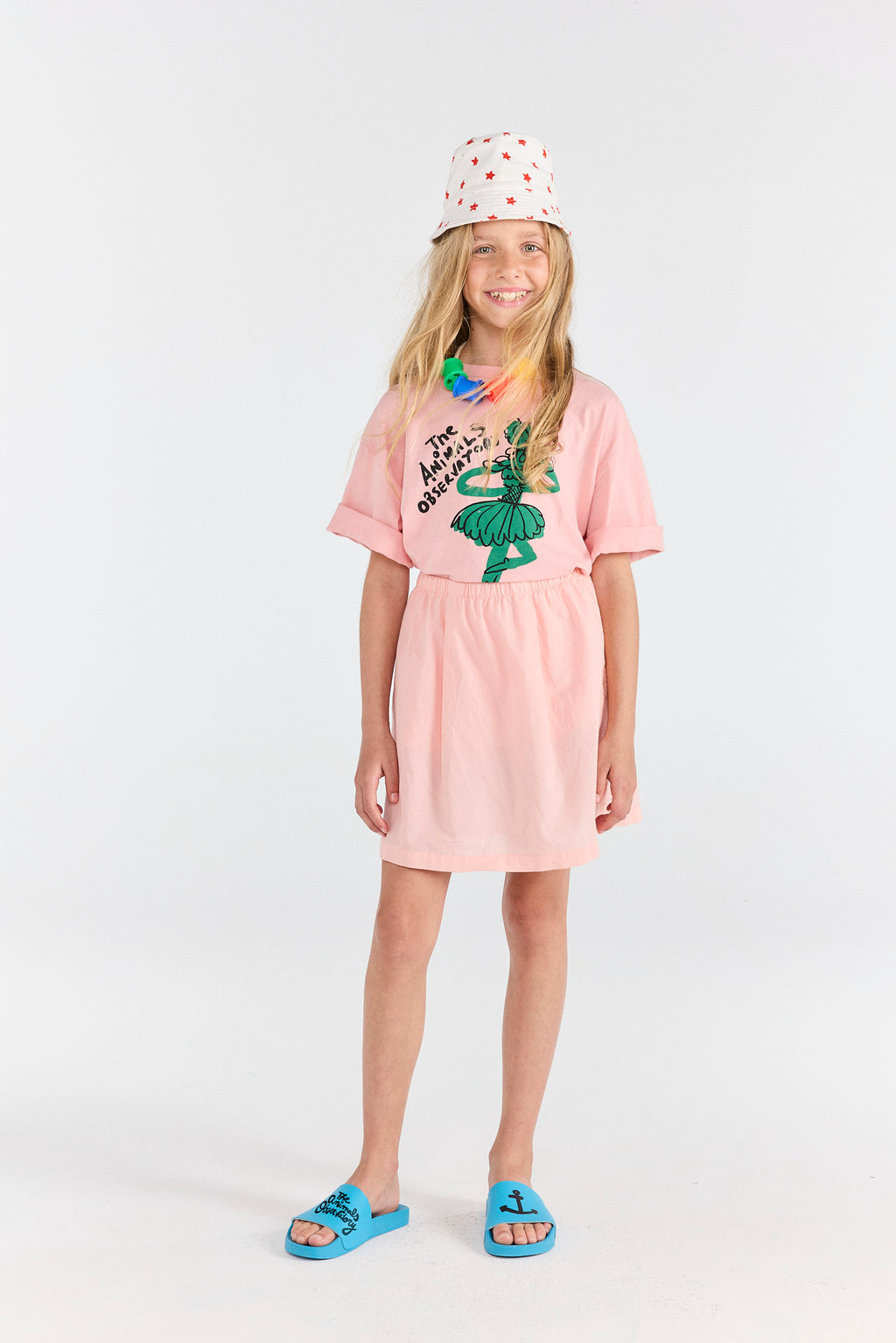 Soft Pink Collie Kid T-Shirt