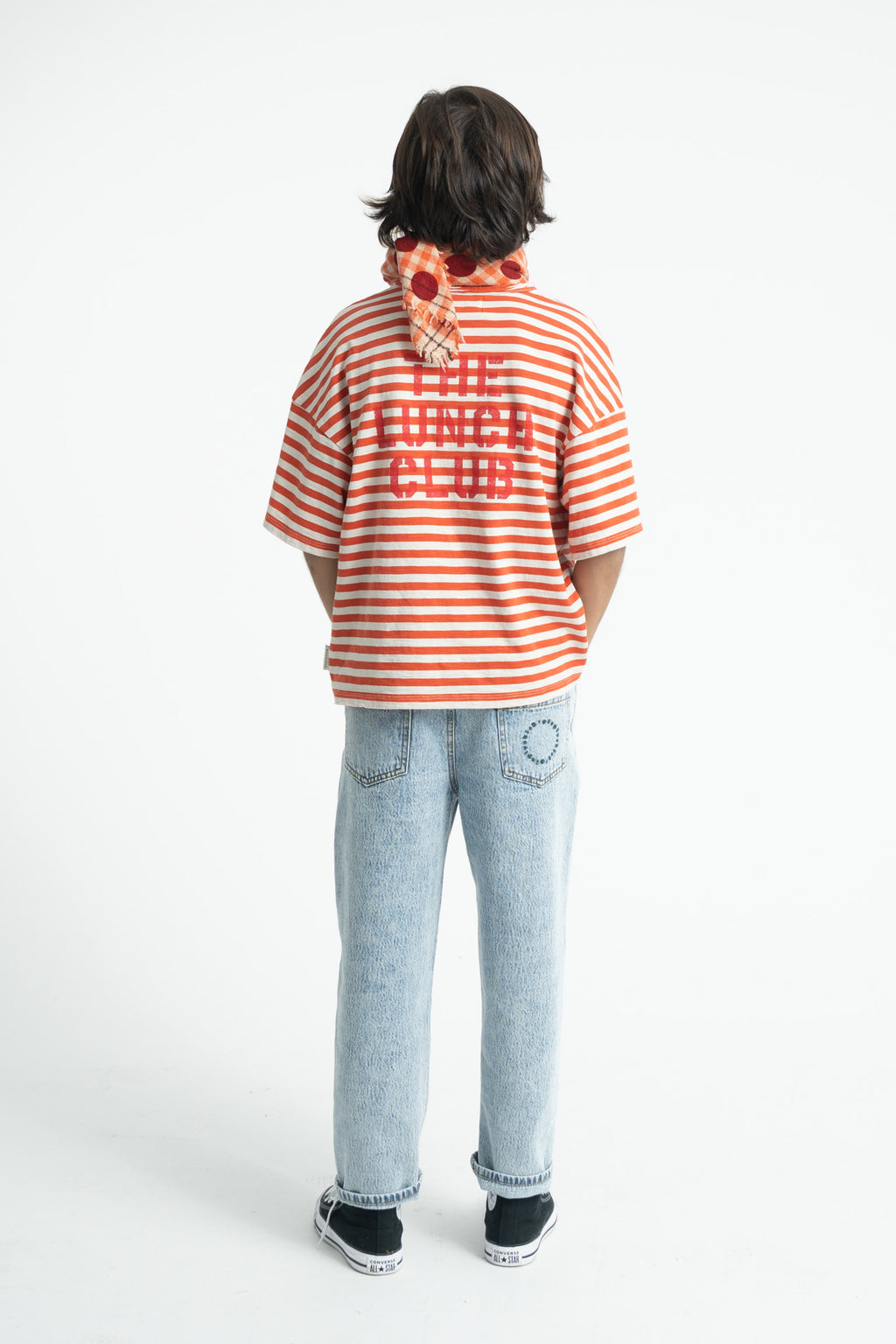 T-shirt Oversize Rouge Motif Pomme