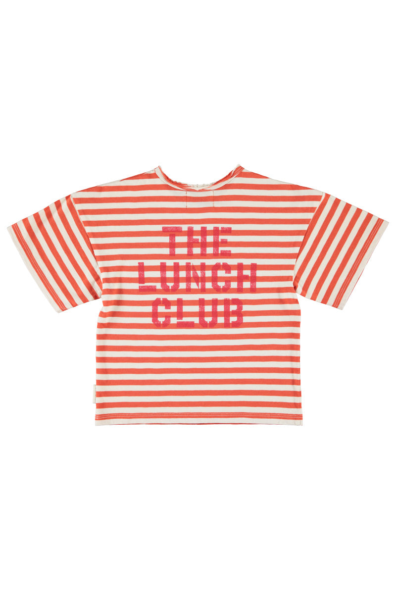 T-shirt Oversize Rouge Motif Pomme