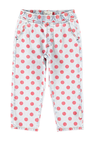 Jeans à Pois Rouges