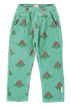 Green Large Floral Trousers