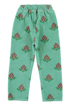 Green Large Floral Trousers
