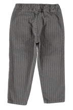 Grey Black Stripe Trousers