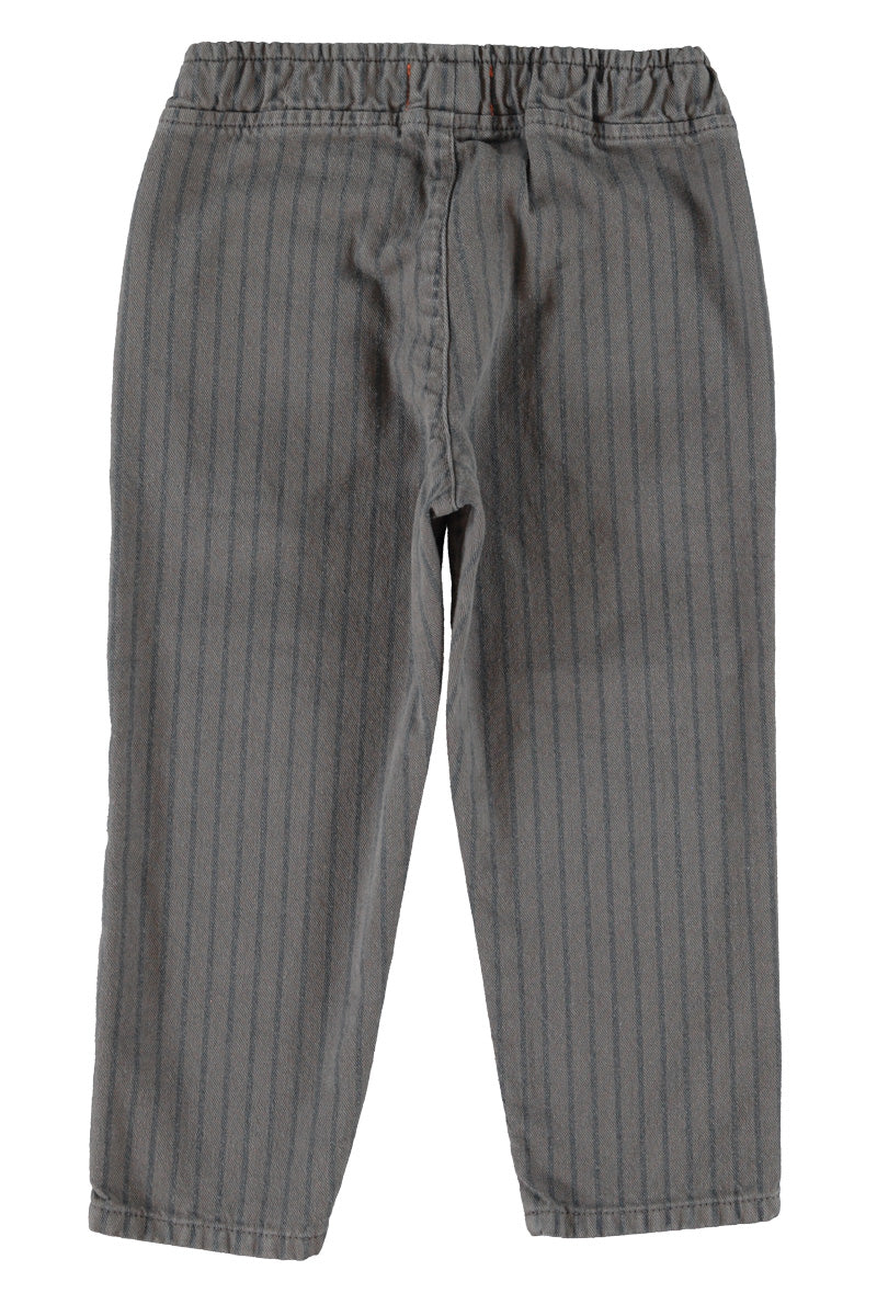 Grey Black Stripe Trousers