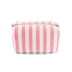 Vic Wash Bag – Light pink Stripes terry