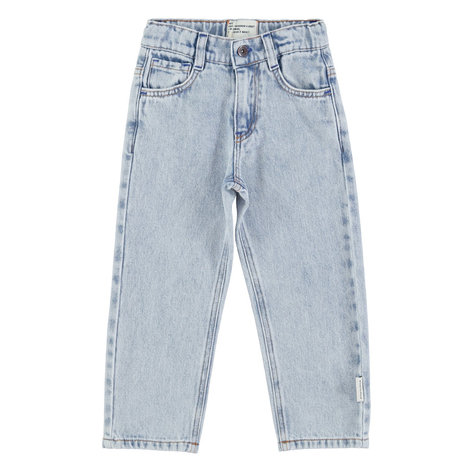 Faded blue unisex jeans