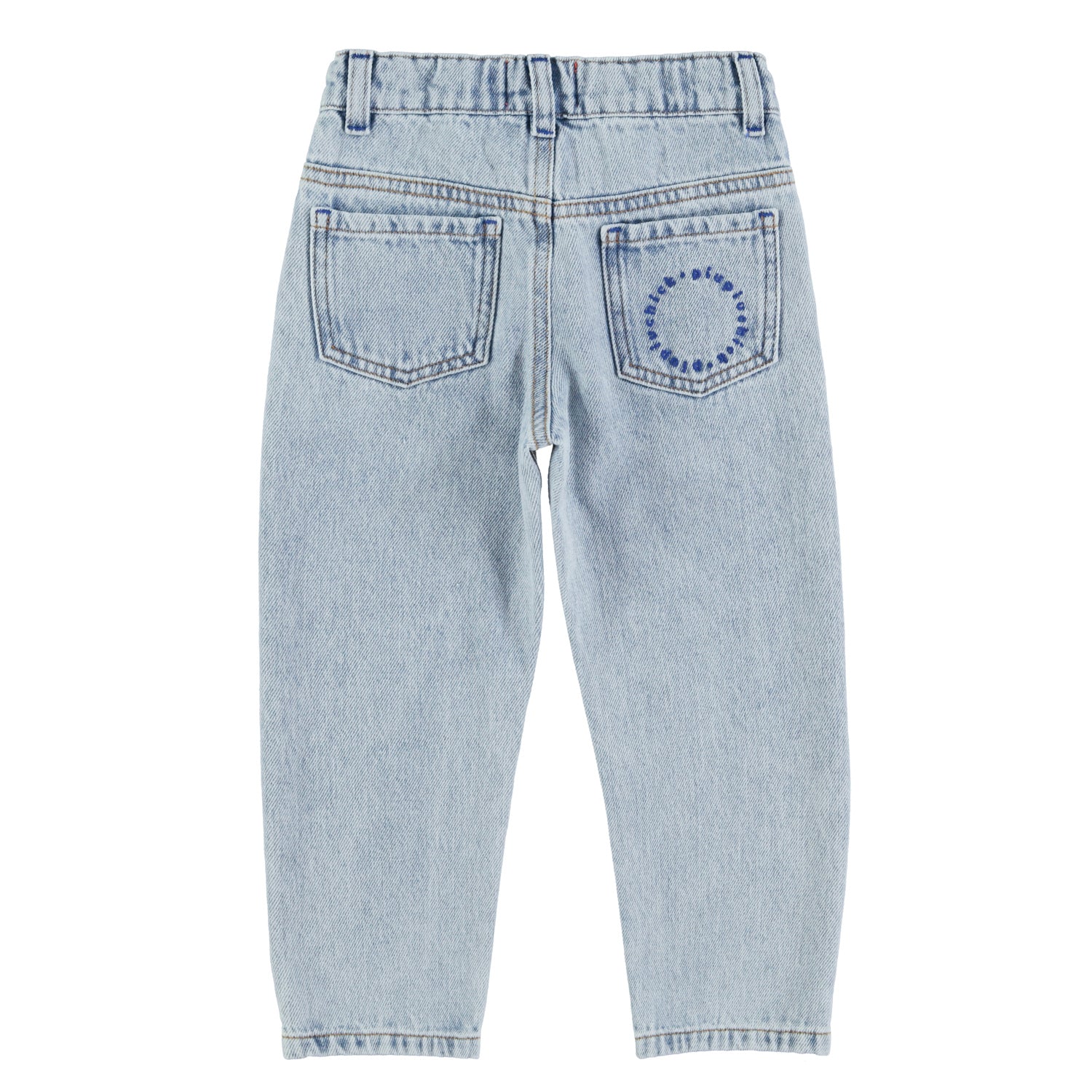 Faded blue unisex jeans