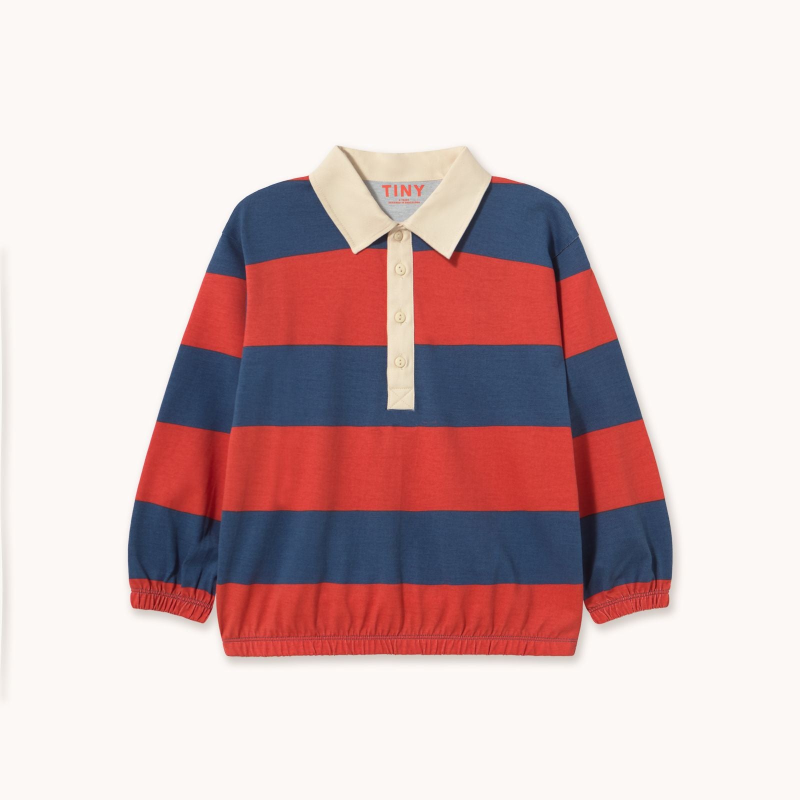 Sweat Polo Rayé Rouge — Little Dudes