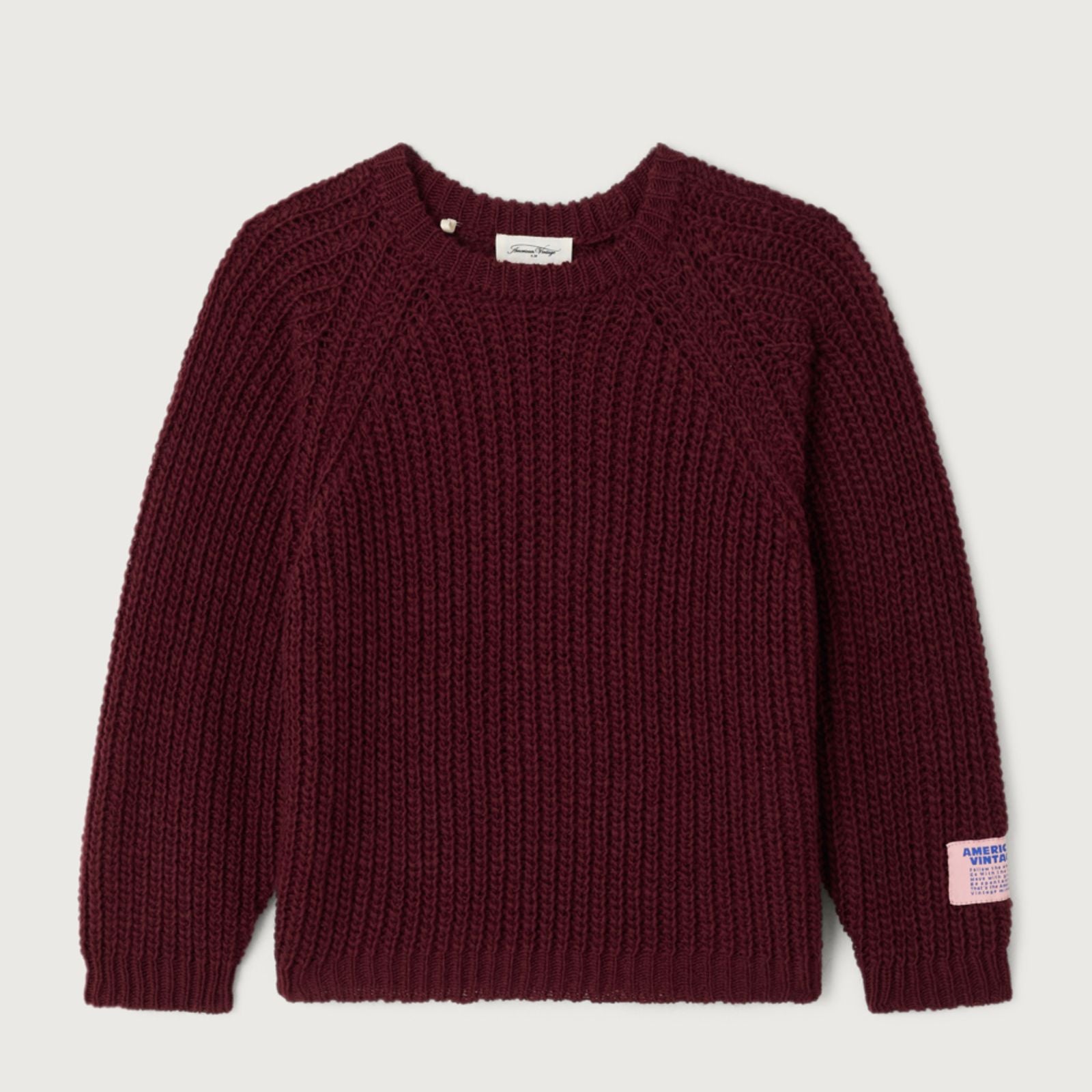 Pull boule Bordeaux Chiné — Little Dudes