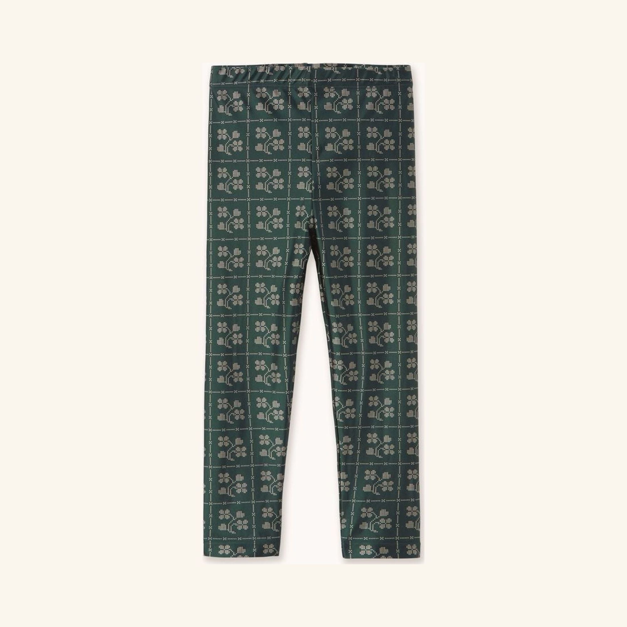 Legging Brillant Fleurs et Pois