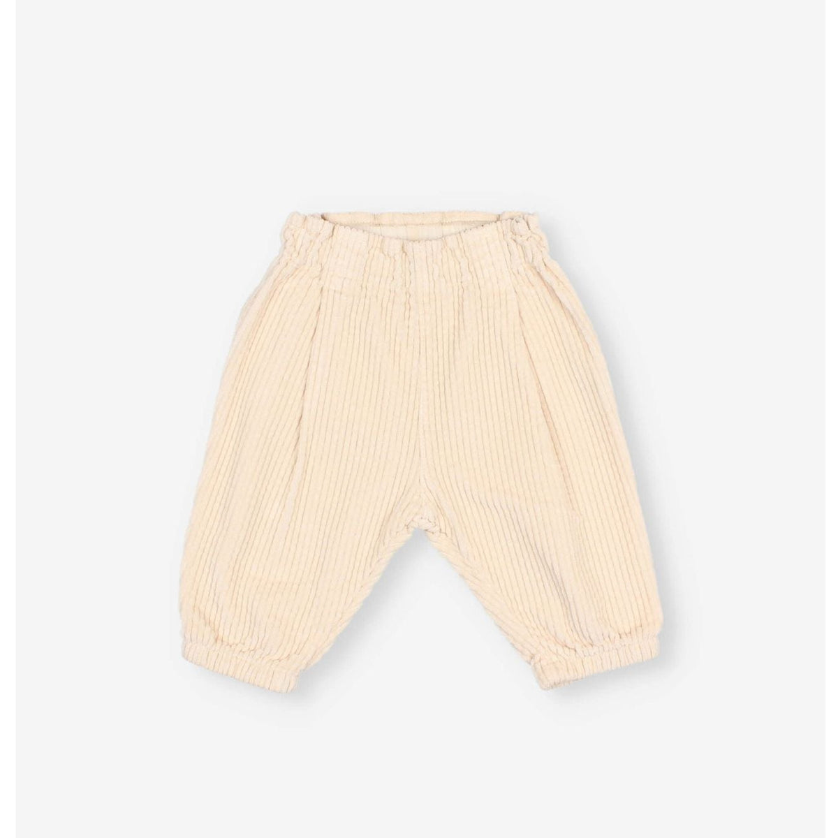 Pantalon en velours côtelé Écru bébé — BUHO