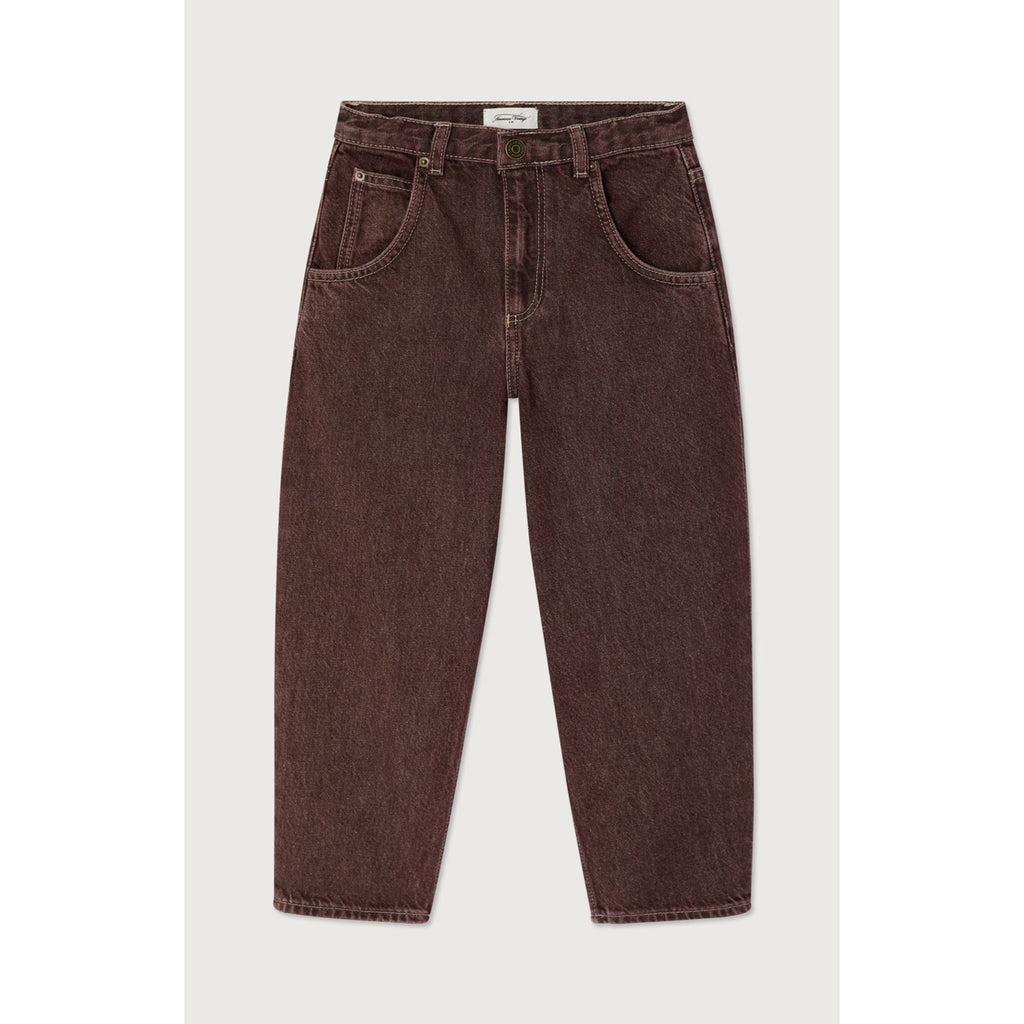 Pantalon 5 poches balloon Raisin