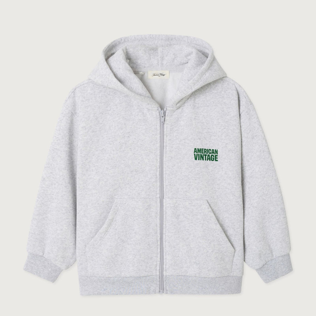 Sweat Bobypark à capuche Gris Chiné — Little Dudes