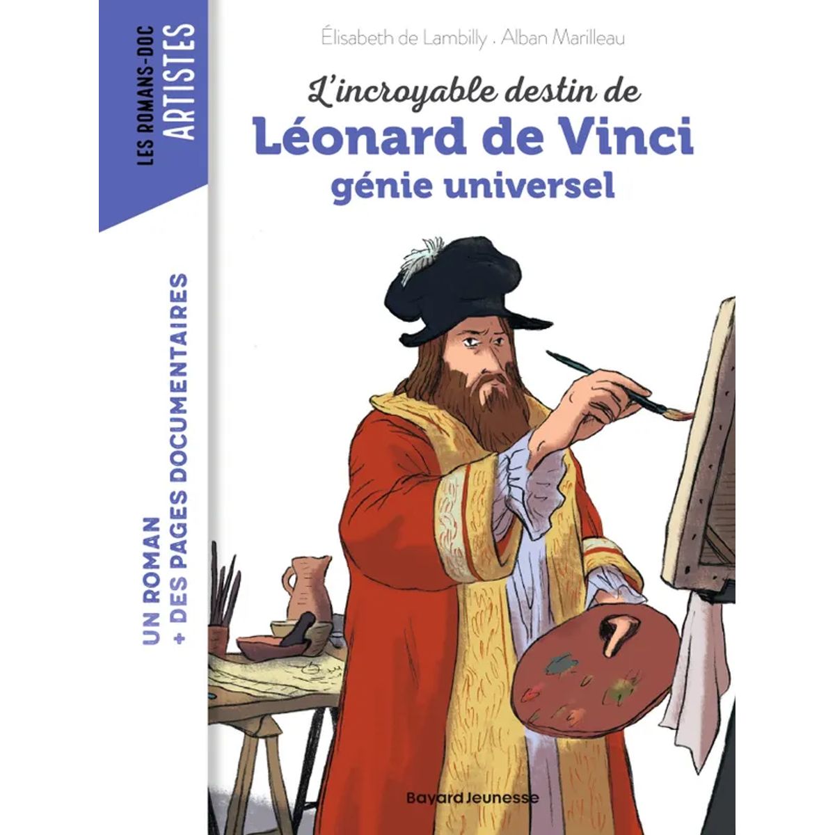 Livre roman doc Bayard Léonard de Vinci — enfant Little Dudes