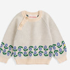 Pull bébé Jacquard Stamp Bloom Bobo Choses