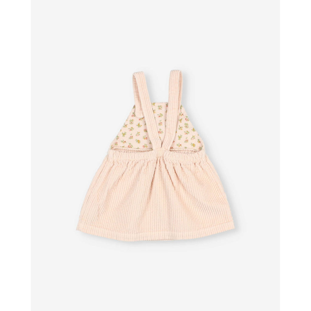 Robe en velours côtelé Rose pâle bébé — BUHO
