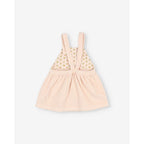 Robe en velours côtelé Rose pâle bébé — BUHO