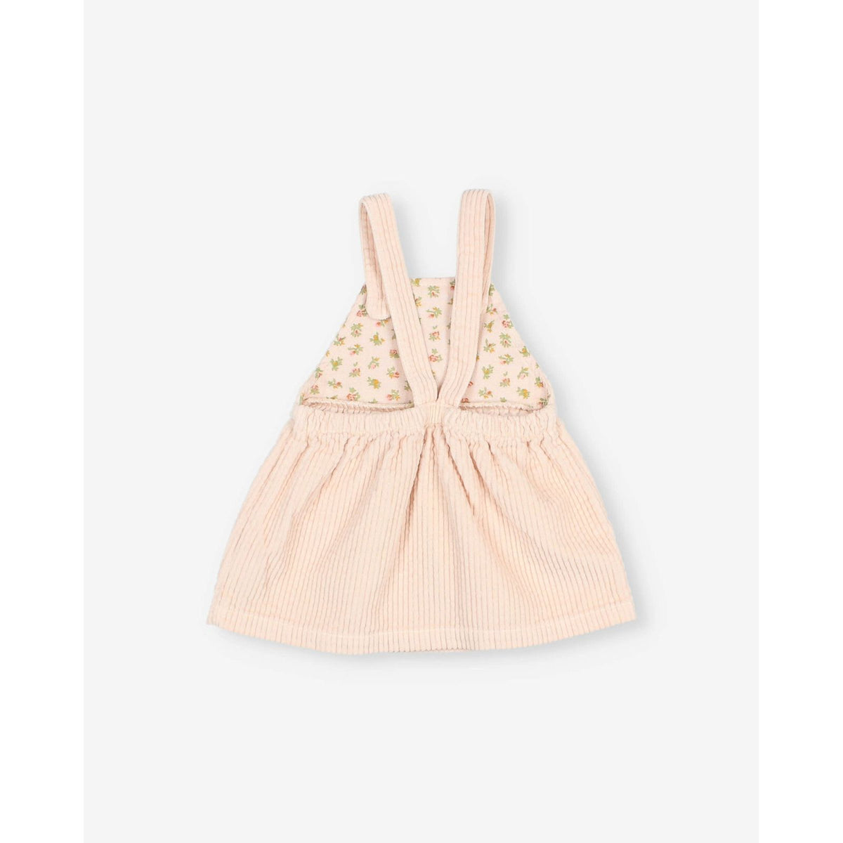 Robe en velours côtelé Rose pâle bébé — BUHO