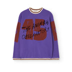 T-shirt manches longues violet SQUAD The Animals Observatory pour enfant