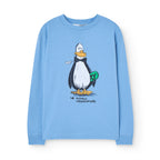 T-shirt manches longues bleu DOG The Animals Observatory pour enfant