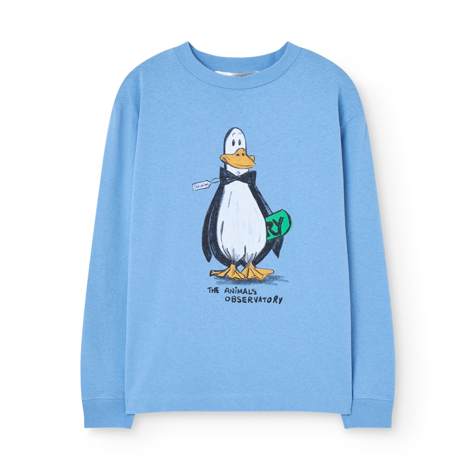 T-shirt manches longues bleu DOG The Animals Observatory pour enfant