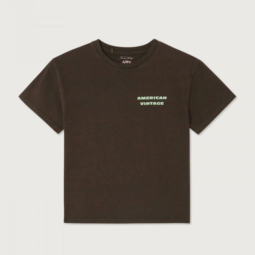 T-shirt Fizvalley Choco Vintage - face