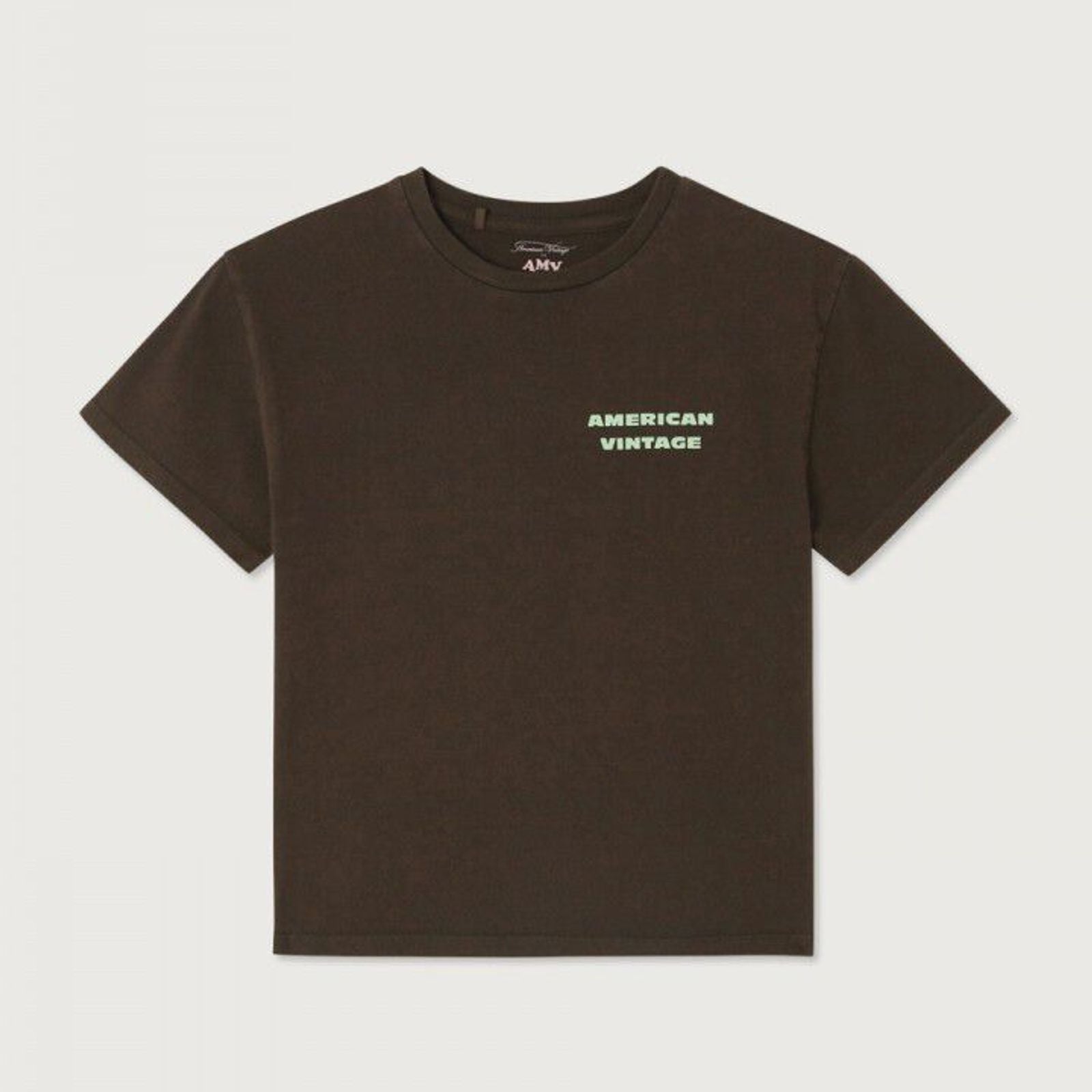 T-shirt Fizvalley Choco Vintage - face
