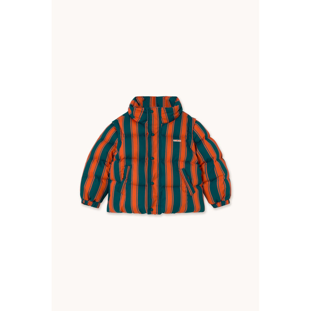 Veste Courte Matelassée à Rayures Rétro — Little Dudes