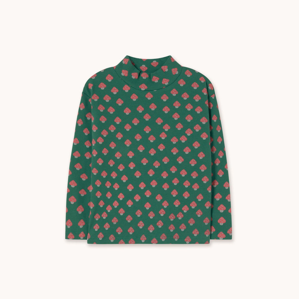 T-shirt en Maille Côtelée à Imprimé Champignons — Little Dudes