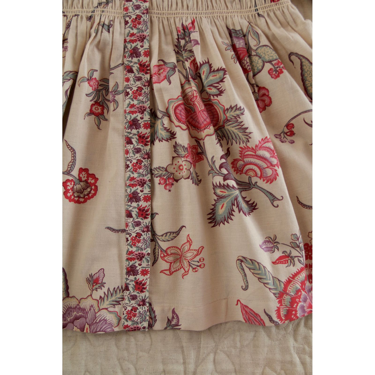 Tunique et barrette Doux rose - vence print
