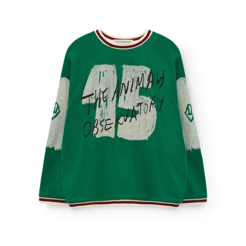 T-shirt manches longues vert SQUAD The Animals Observatory pour enfant
