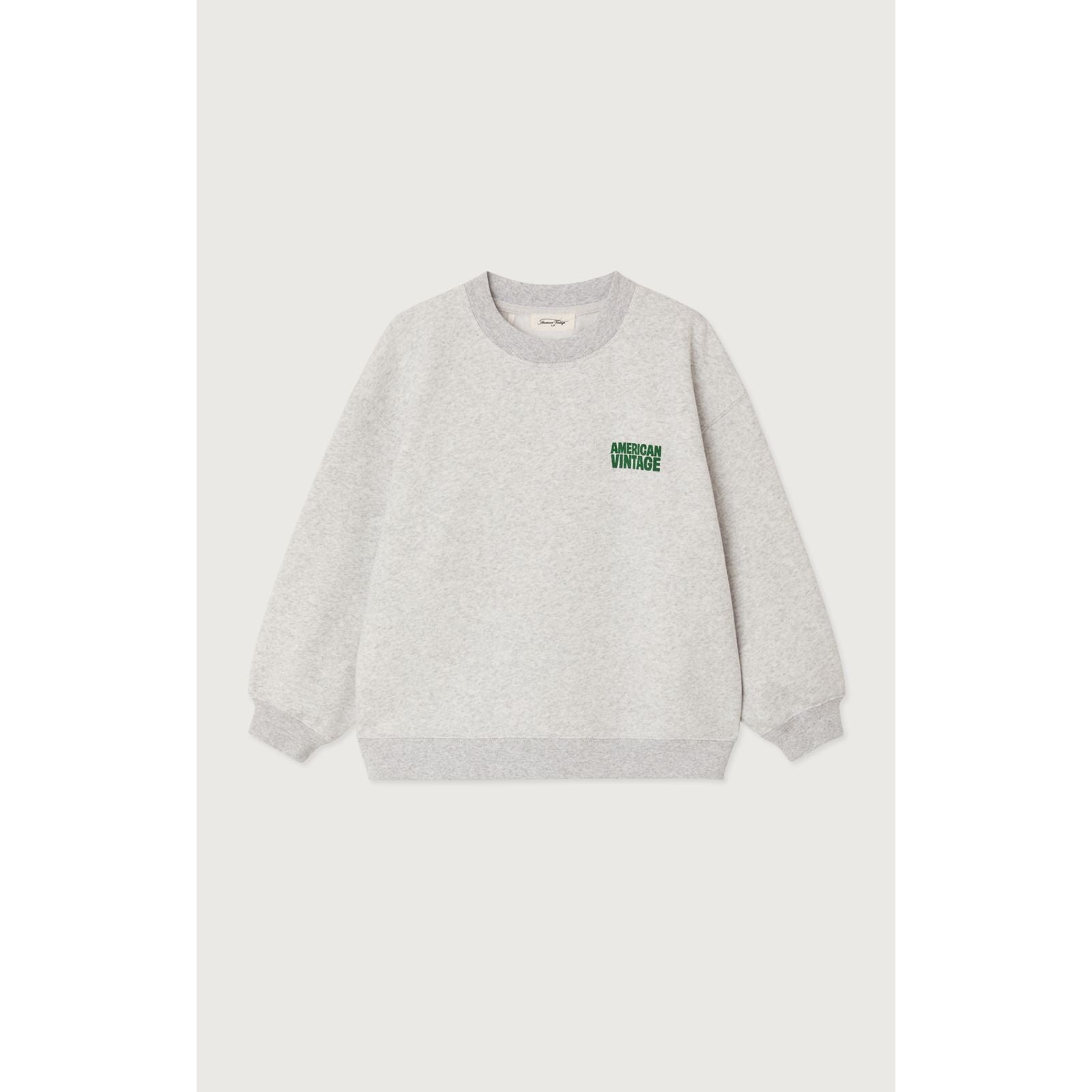 Sweat Bobypark col rond Gris Chiné — American Vintage