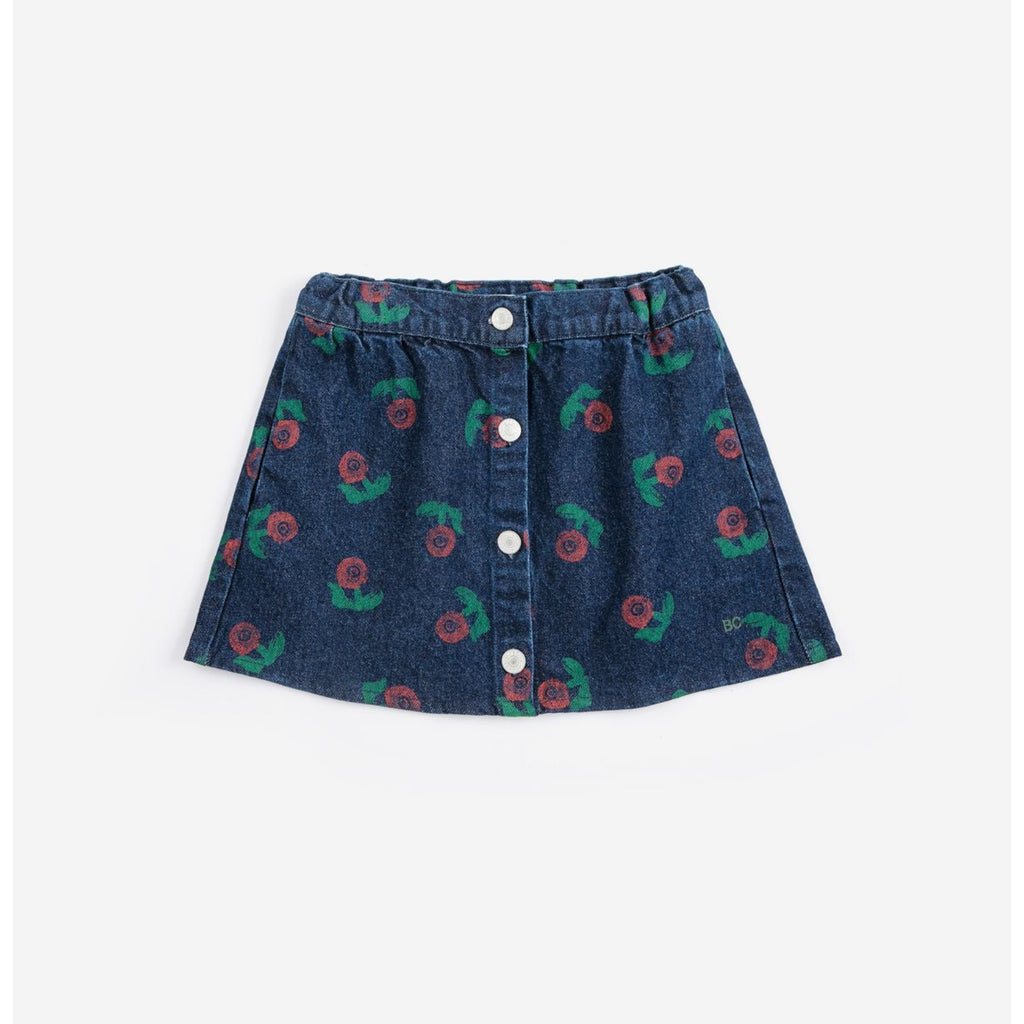 Jupe Denim Stamp Bloom Bobo Choses pour enfant