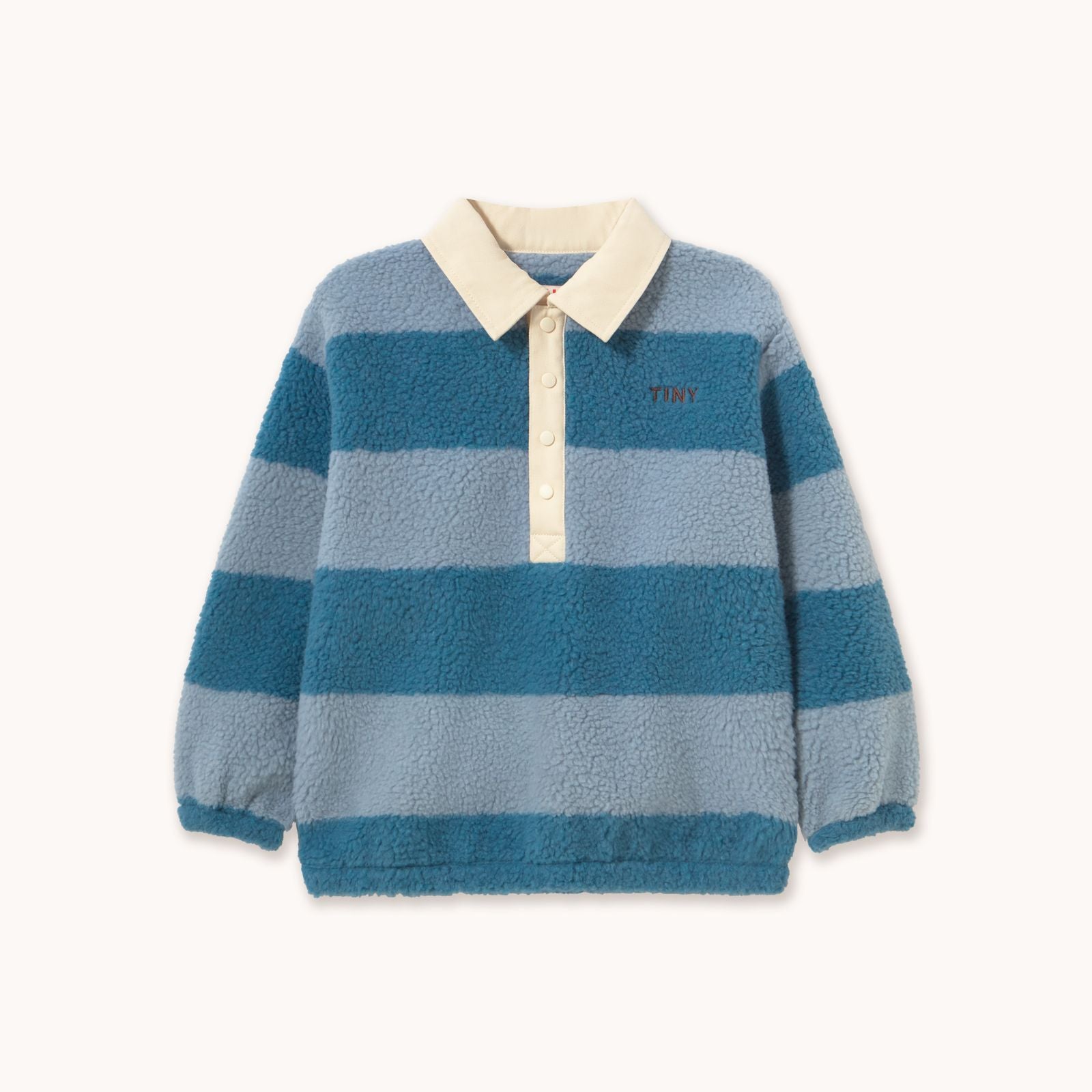 Sweat à Col Sherpa Rayé — Little Dudes