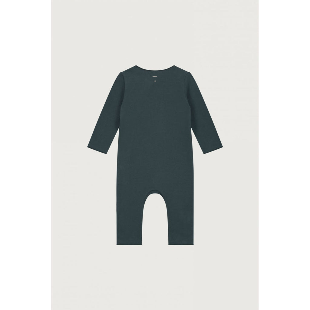 Combinaison bébé Gray Label bleu gris dos — Little Dudes