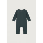 Combinaison bébé Gray Label bleu gris dos — Little Dudes