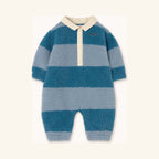 Combinaison Bébé Sherpa Rayée Bleue