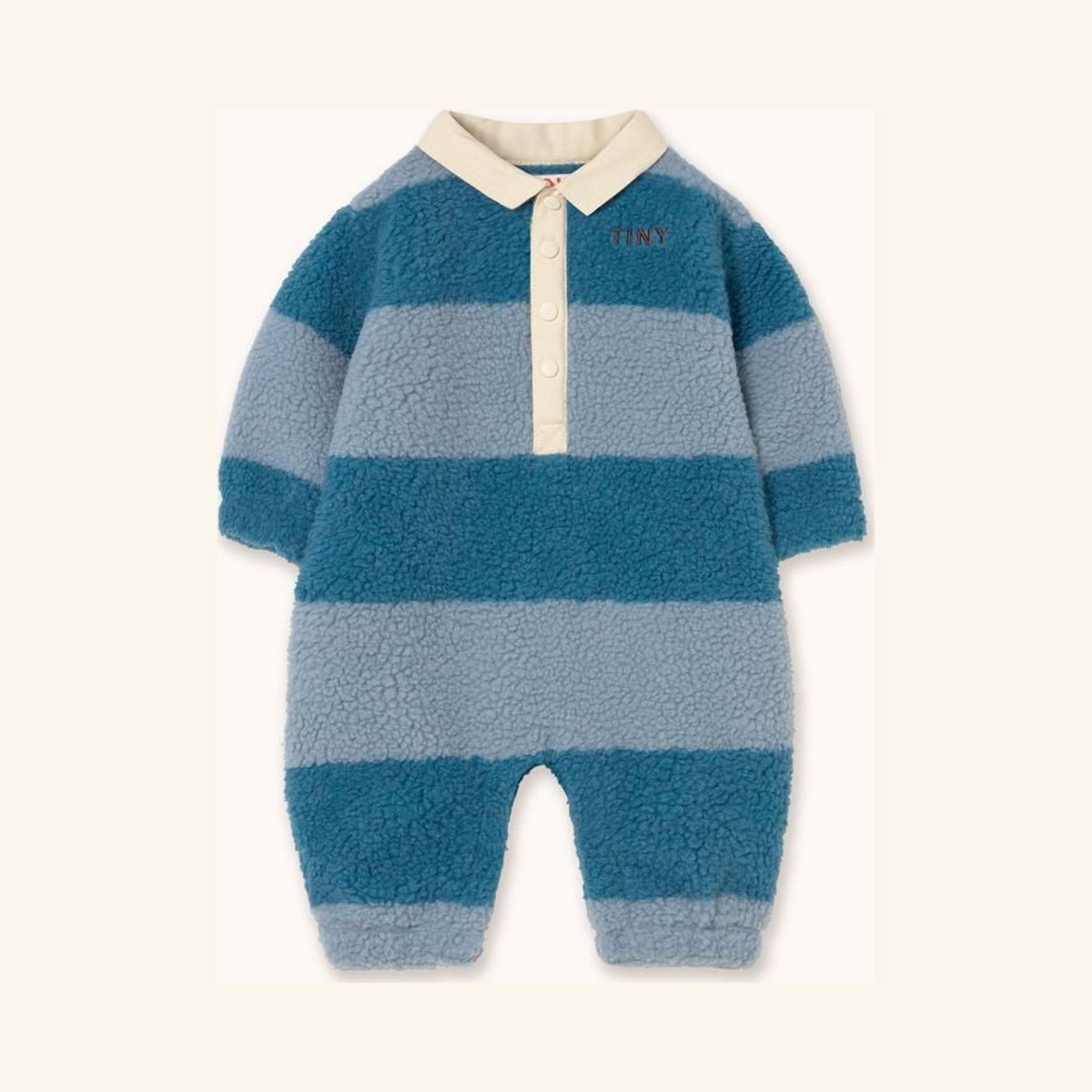 Combinaison Bébé Sherpa Rayée Bleue