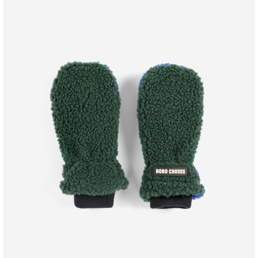 Moufles Peau Lainée Color Block Bobo Choses pour enfant